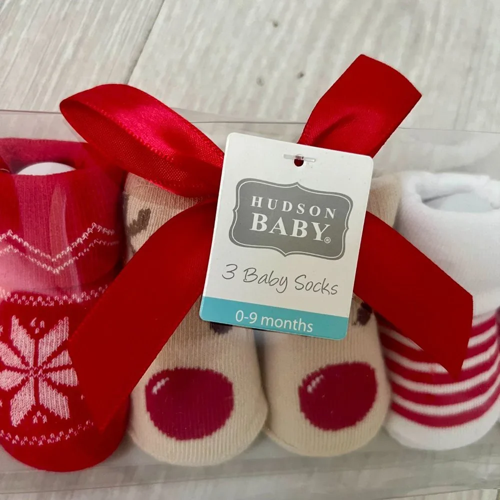 Hudson Baby 3 Baby Socks Soft Cotton Socks Baby 0-9 Months